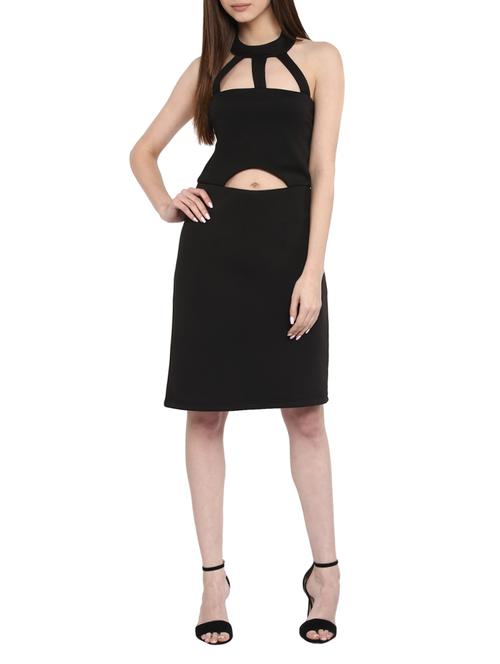 choker neck cut out dress - 13659701 - Standard Image - 1