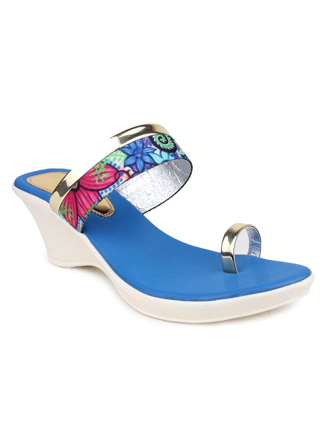 beautiful blue color synthetic heels from shezone - 13660809 - Zoom Image - 1