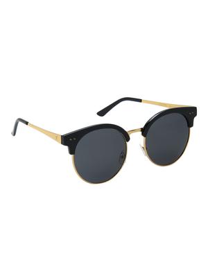 black half rim uv protected round sunglasses - 13665694 - Standard Image - 2