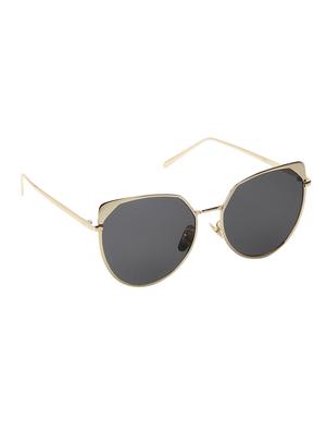 golden metal full rim uv protected sunglasses - 13665705 - Standard Image - 2