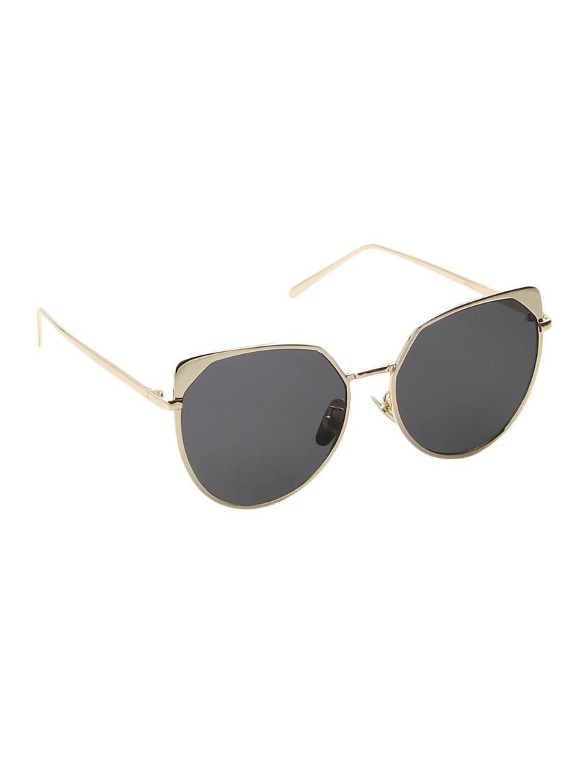golden metal full rim uv protected sunglasses - 13665705 - Zoom Image - 2