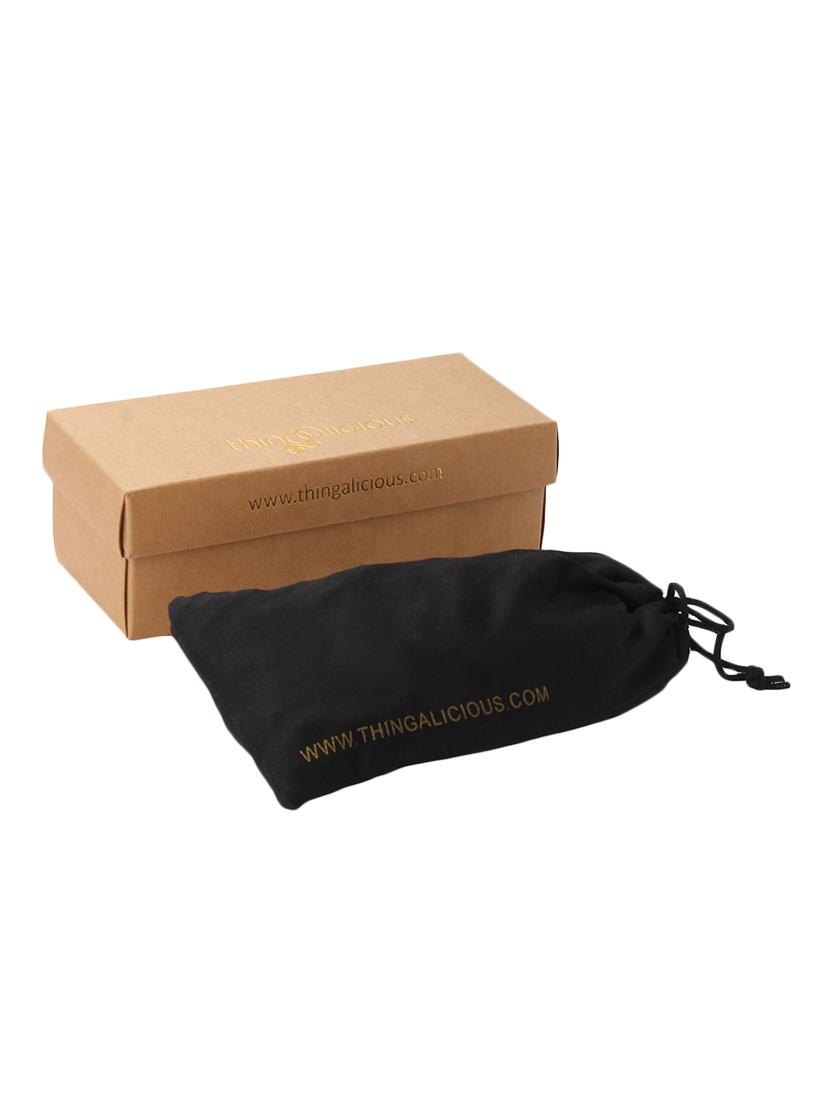 golden full rim rose reflector uv protected sunglasses - 13665707 - Zoom Image - 4