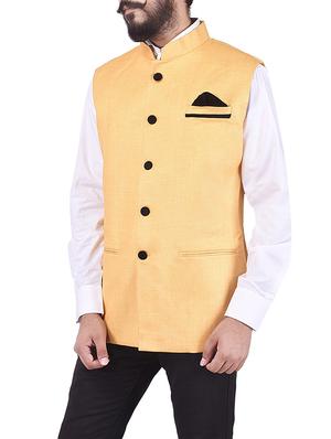 beeige cotton nehru jacket - 13665853 - Standard Image - 2