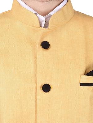 beeige cotton nehru jacket - 13665853 - Standard Image - 5
