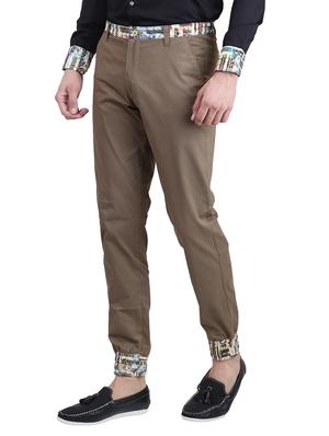 brown cotton jogger casual trouser - 13665982 - Standard Image - 2