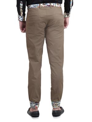 brown cotton jogger casual trouser - 13665982 - Standard Image - 3