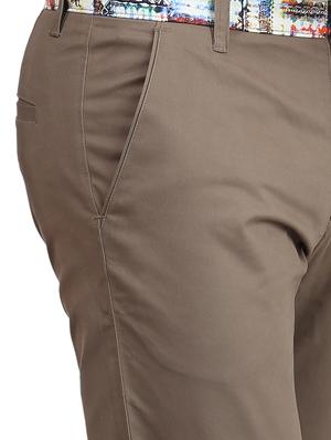 brown cotton jogger casual trouser - 13665982 - Standard Image - 4