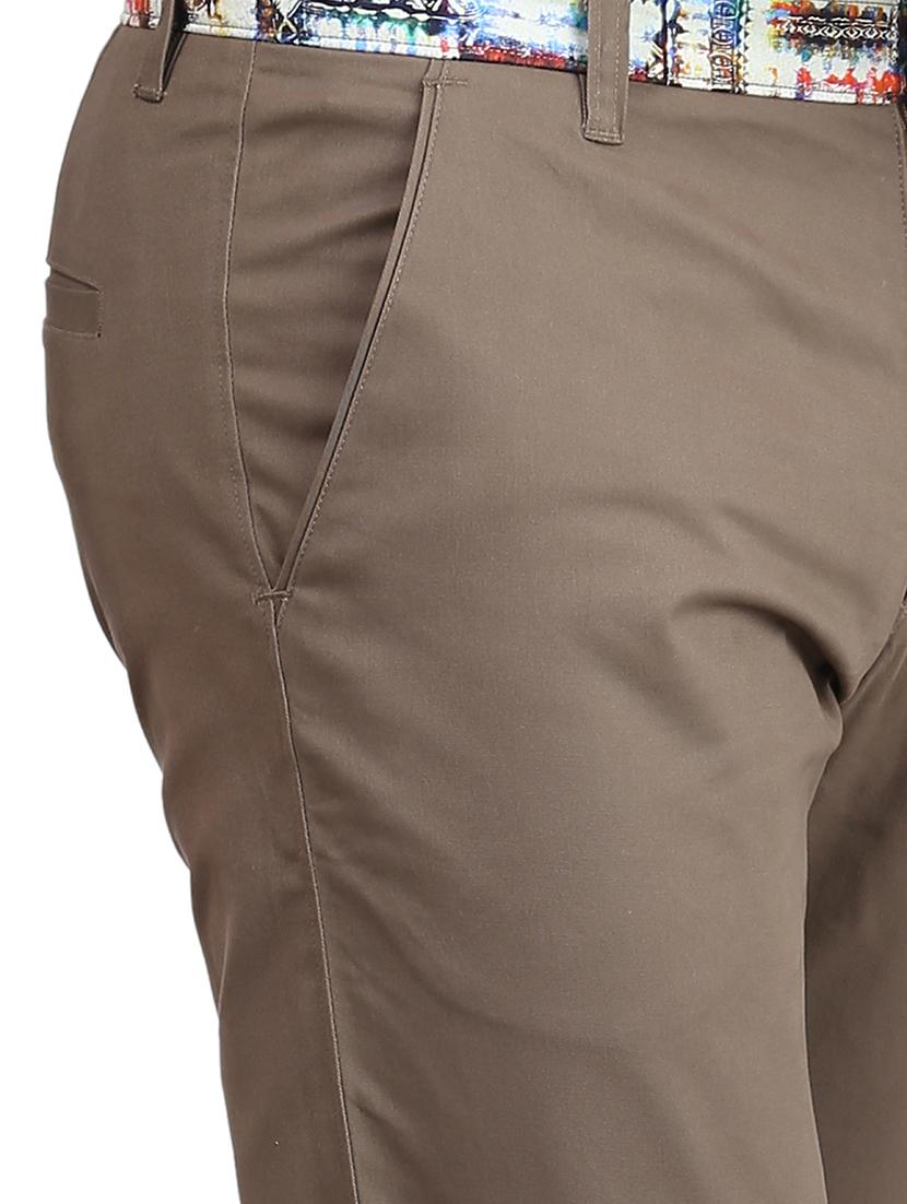 brown cotton jogger casual trouser - 13665982 - Zoom Image - 4