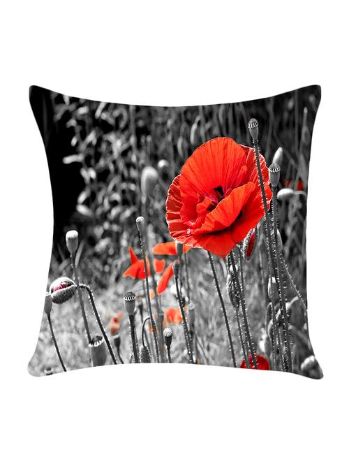 digitally printed cushion cover with floral and dots  design - 13667868 -  Standard Image - 0