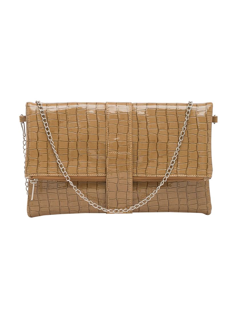 brown polyester regular clutch - 13671968 - Zoom Image - 1