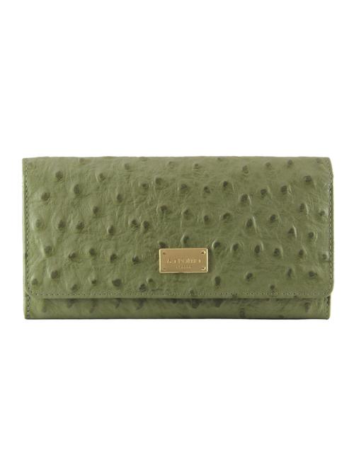 green leather regular clutch - 13671974 - Standard Image - 1