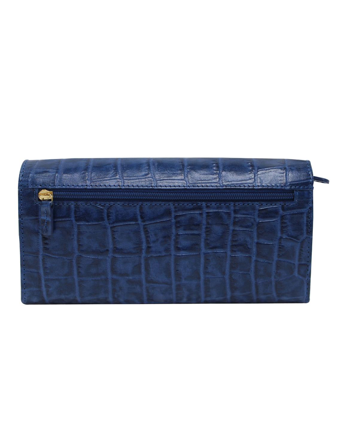 blue leather regular clutch - 13672090 - Zoom Image - 2