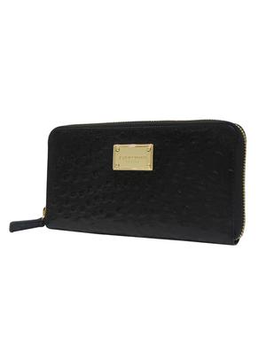 black leather regular clutch - 13672433 - Standard Image - 4