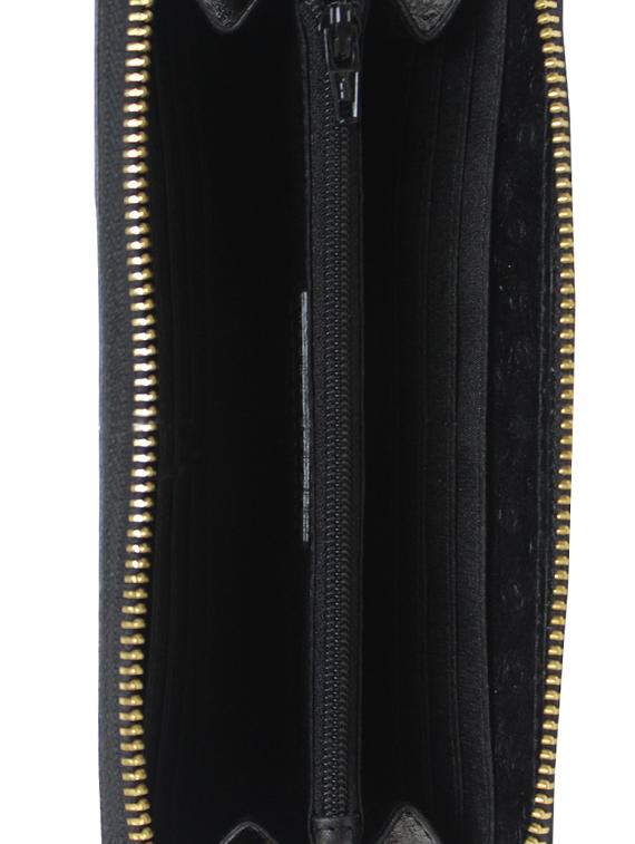 black leather regular clutch - 13672433 - Zoom Image - 3