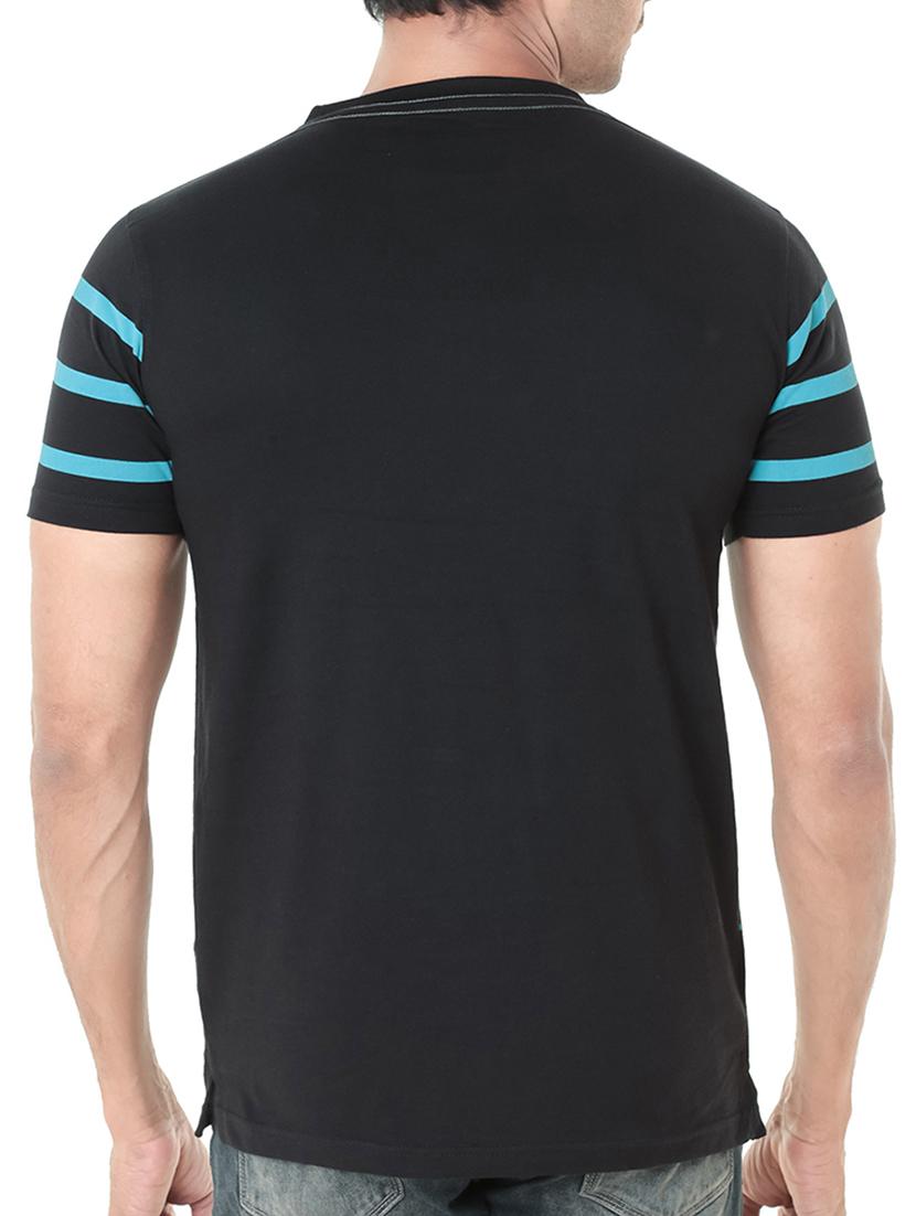 black printed cotton t-shirt - 13675514 - Zoom Image - 3