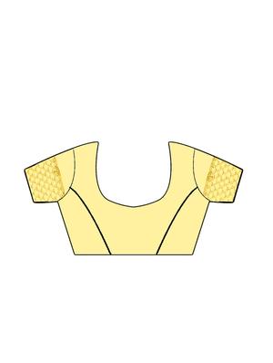 yellow bordered saree with blouse - 13675539 - Standard Image - 3