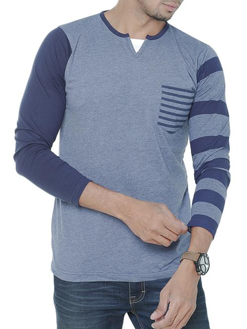grey cotton t-shirt - 13675575 - Very Small Image - 1