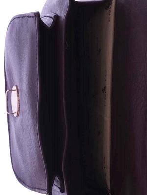 purple leatherette messenger sling bag - 13675873 - Standard Image - 3