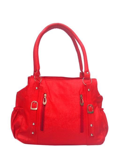 red cotton regular handbag - 13678005 - Standard Image - 1