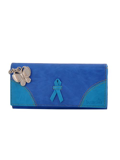 blue leatherette regular purse - 13681970 - Standard Image - 1