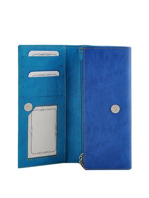 blue leatherette regular purse - 13681970 - Standard Image - 3