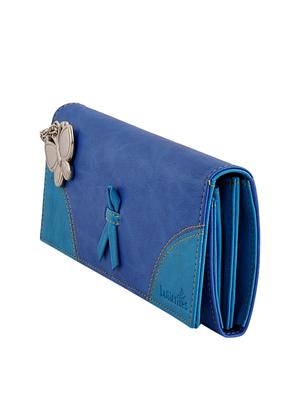 blue leatherette regular purse - 13681970 - Standard Image - 4