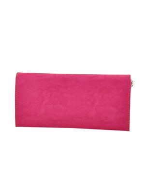 pink leatherette regular clutch - 13681971 - Standard Image - 2