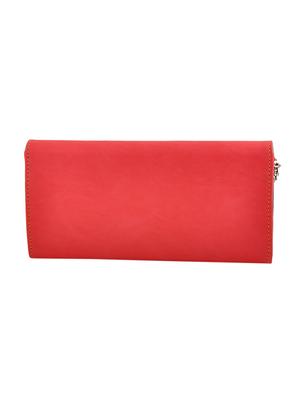 red leatherette regular clutch - 13681972 - Standard Image - 2