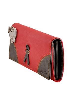 red leatherette regular clutch - 13681972 - Standard Image - 4