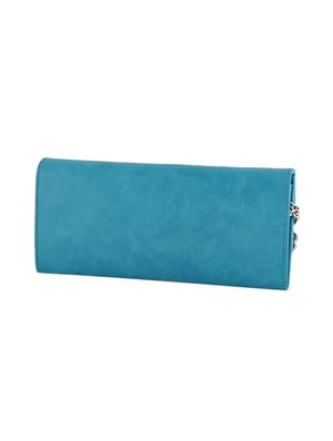 blue leatherette regular clutch - 13682010 - Standard Image - 2
