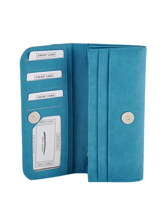 blue leatherette regular clutch - 13682010 - Zoom Image - 3