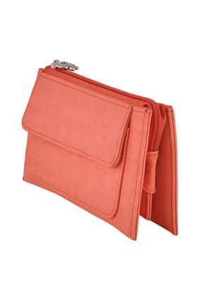 pink leatherette regular clutch - 13682016 - Standard Image - 4