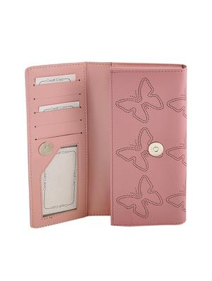 pink leatherette regular clutch - 13682024 - Standard Image - 3