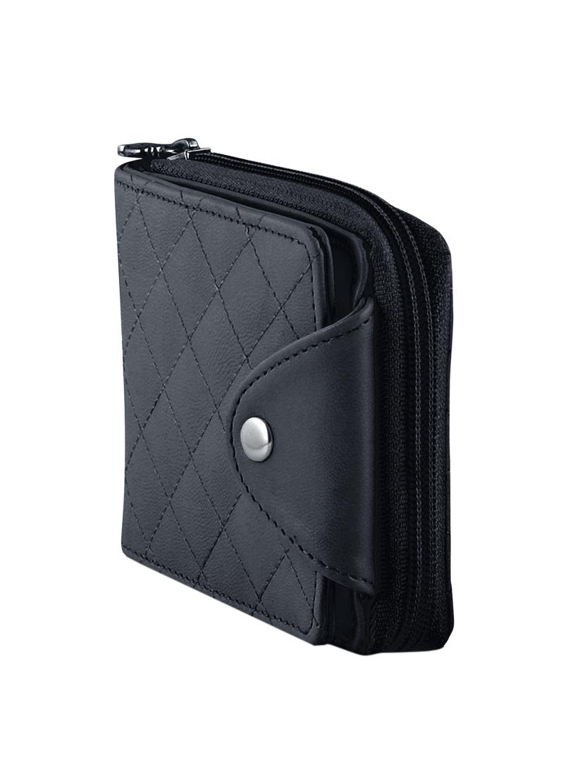 black leatherette regular clutch - 13682028 - Zoom Image - 4