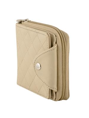 cream leatherette regular clutch - 13682029 - Standard Image - 4