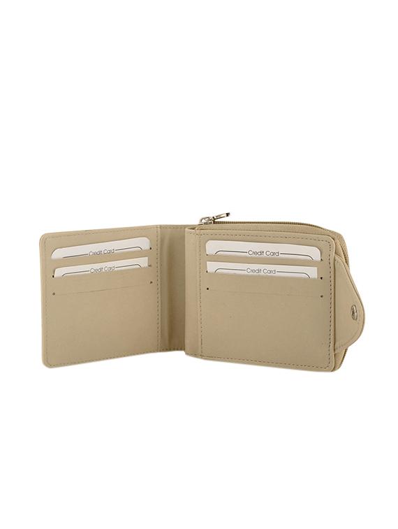 cream leatherette regular clutch - 13682029 - Zoom Image - 3