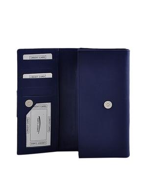 blue leatherette regular clutch - 13682033 - Standard Image - 3