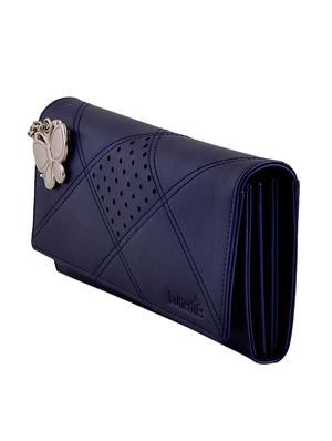 blue leatherette regular clutch - 13682033 - Standard Image - 4