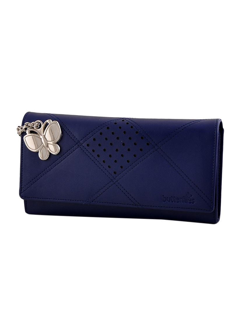 blue leatherette regular clutch - 13682033 - Zoom Image - 1