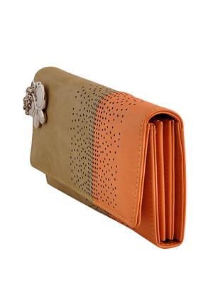 multi coloured leatherette regular clutch - 13682061 - Standard Image - 4
