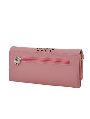 pink leatherette regular clutch - 13682073 - Standard Image - 2