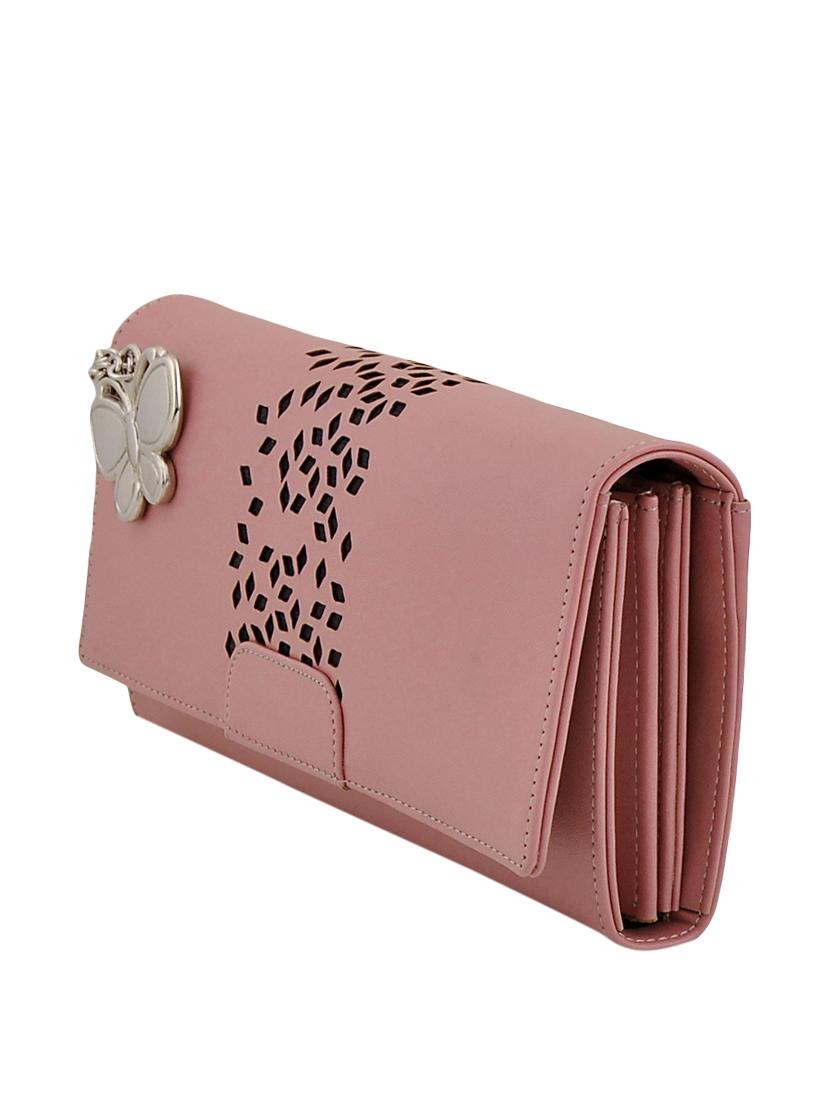 pink leatherette regular clutch - 13682073 - Zoom Image - 4