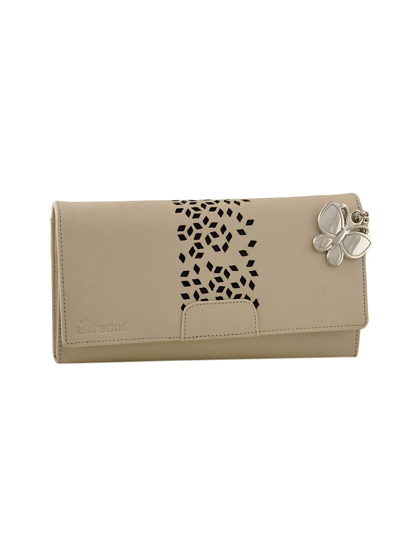 beige leatherette regular clutch - 13682074 - Zoom Image - 1