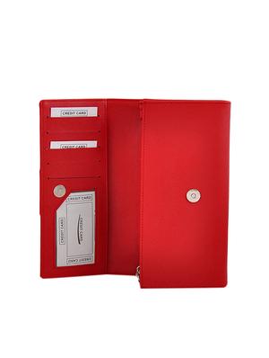 red leatherette regular clutch - 13682078 - Standard Image - 3