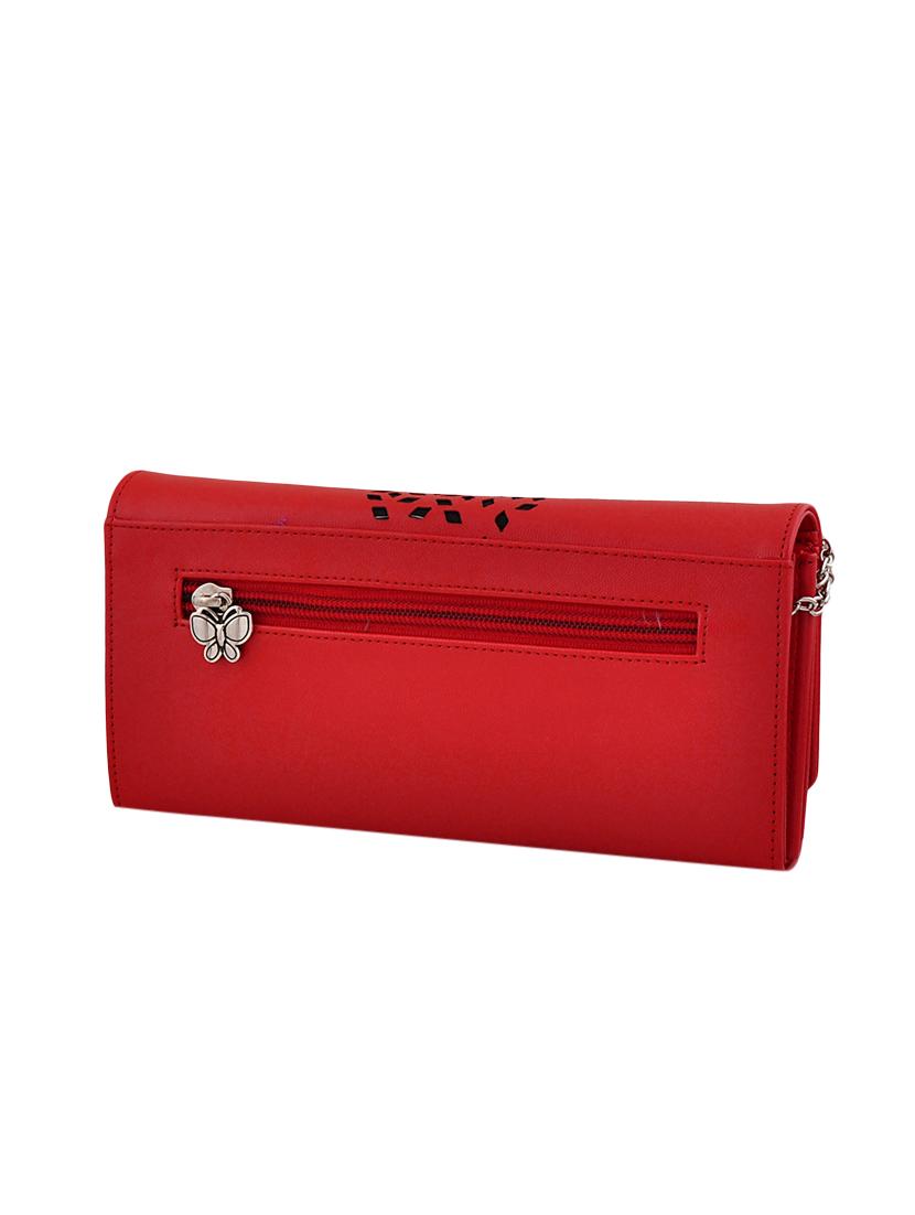 red leatherette regular clutch - 13682078 - Zoom Image - 2