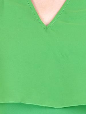 green georgette maxi dress - 13683781 - Standard Image - 4