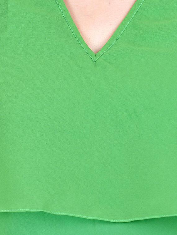 green georgette maxi dress - 13683781 - Zoom Image - 4