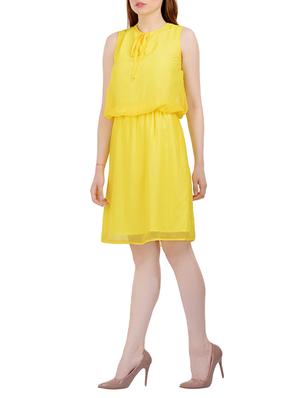 tie knot neck blouson dress - 13683796 - Standard Image - 2