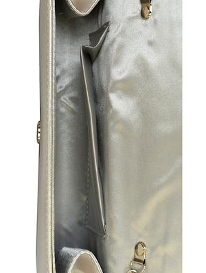 silver leatherette regular clutch - 13685717 - Standard Image - 3