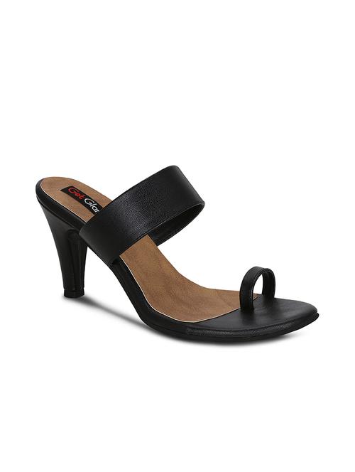 black one toe sandal - 13686748 - Standard Image - 1